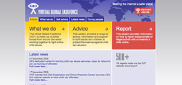 Virtual Global Taskforce website screenshot