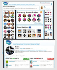 Badj.it website screen shots