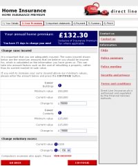 Direct Line website screenshot